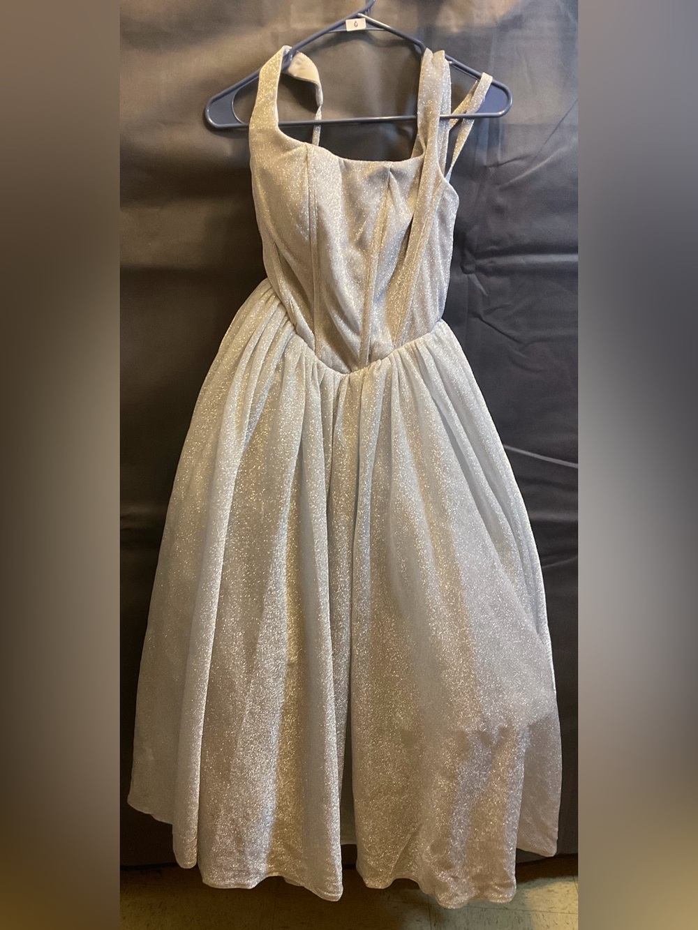 Silver Sparkle Tulle Party Dress